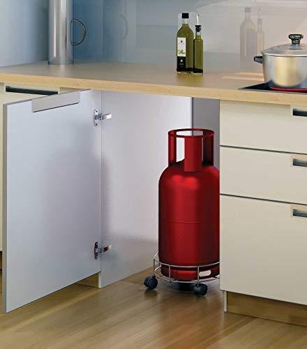 4109feI8aXL.jpg Stainless Steel Gas Cylinder Trolley