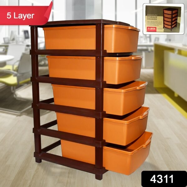 Plastic Premium Home Storage & Organization (5 Layer / 1 Pc)