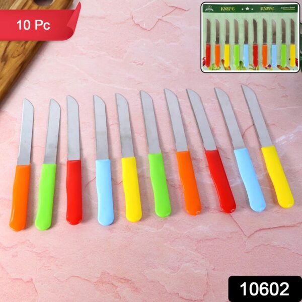 41fde898-9e53-4bf3-aefc-26c9dd060bcf.jpg Premium Quality Stainless Steel Handle Plain Knife (10 Pc / 1 Set)
