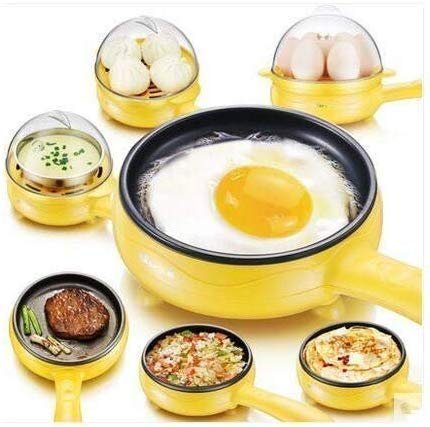 Multi-functional Electric 2-in-1 Egg Frying Pan with Boiler & Measuring Cup