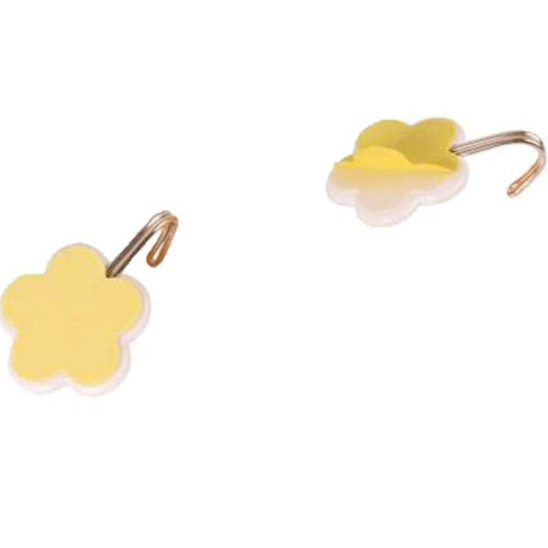 Plastic Self-Adhesive Flower Shape Hooks (Pack of 5)