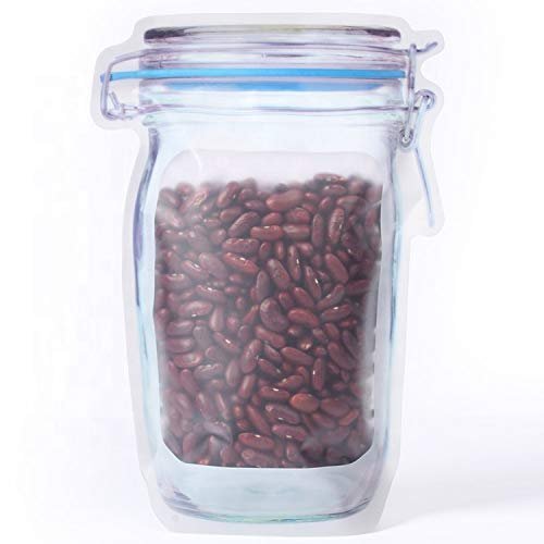 41vePmpWLVL.jpg Reusable Airtight Seal Plastic Food Storage Mason Jar Zipper (1000ml)