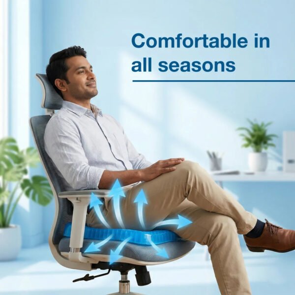 43.jpg Cushion Seat Flex Pillow, Gel Orthopedic Seat Cushion Pad (Egg Sitter)