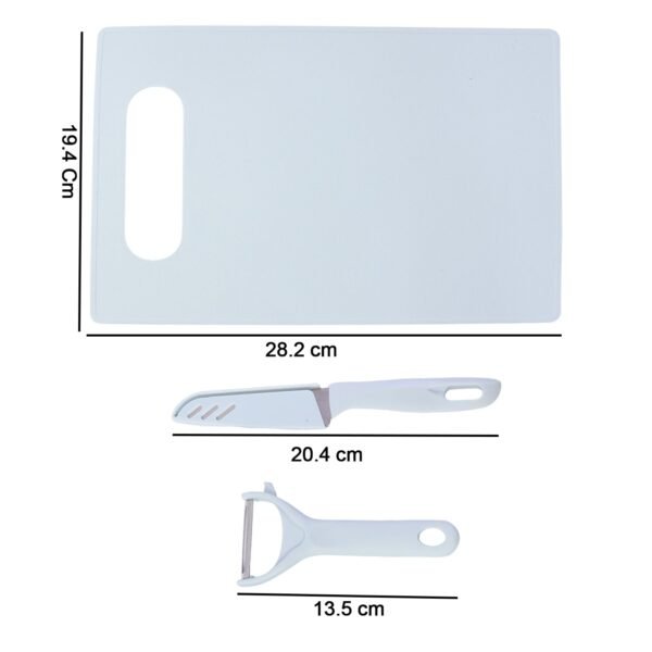 3 in 1 Kitchen Knife & Chopping Board Set (1 Set)