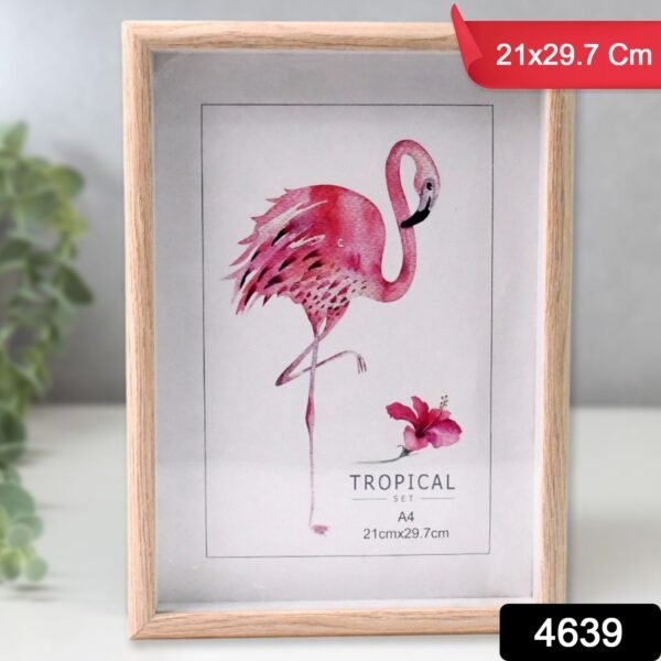 43f03cd8-67a3-4f8c-8b39-6bdd95188c6e.jpg Creative Solid Wooden Photo Frame (21cmx29.7cm / 1Pc)