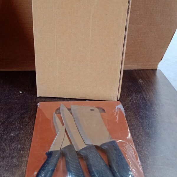 Chopping Board with Knife Set (Pack of 5)