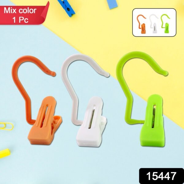 4481d1d8-7890-4edc-b223-73a607778492.jpg Multipurpose Hanging Hook Clip (1 Pc, Mix Color)