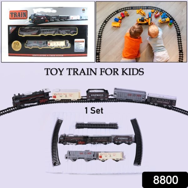 Toy Train Set for Kids, Battery Operated Train with Track Set