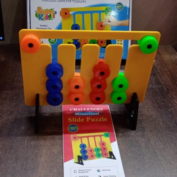 Montessori Slide Puzzles Toys for Kids (36 Challenges / 1 Set)
