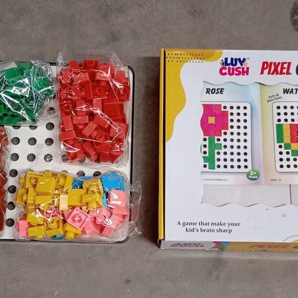 44cd5c3b-30bd-4156-96fe-5af25b10ab09.jpg Pixel Cubes Toy for Children Early Education, Pixel Game Educational Board Games Board, Birthday Gift for Kids, Learning Math Toy, Brain Games, Math Puzzle (Approx 180 Cubes With Pixel Board & Book)