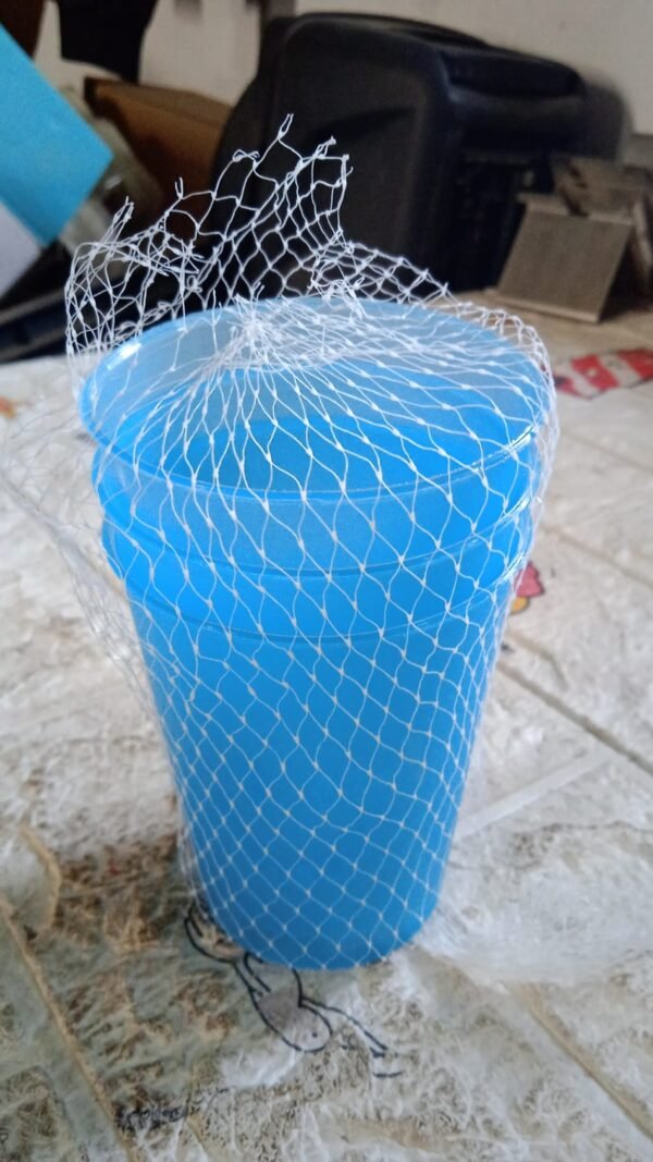 Reusable Plastic Drinking Tumblers - 4-Piece Transparent Water Cup Set