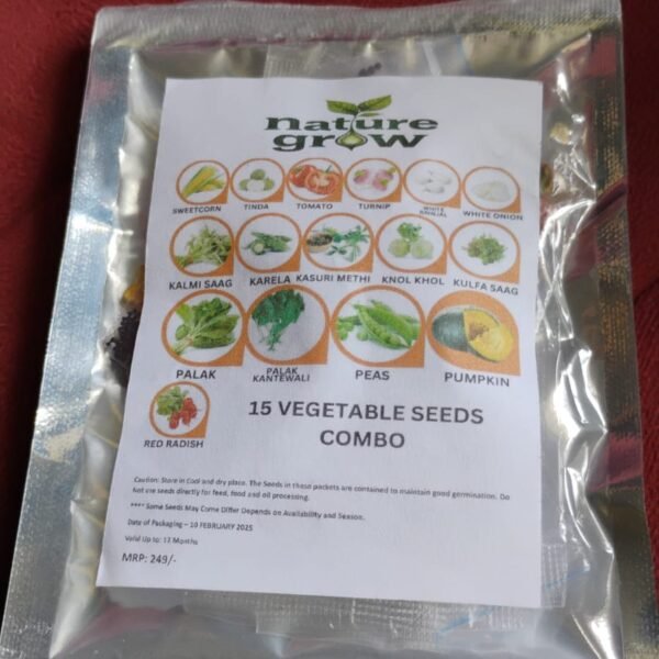 44f5b397-cb53-4d07-b7b7-8acb586f3f90.jpg 15 Varieties of Vegetable Seeds Combo (1 Pkt. / 15 Varieties)