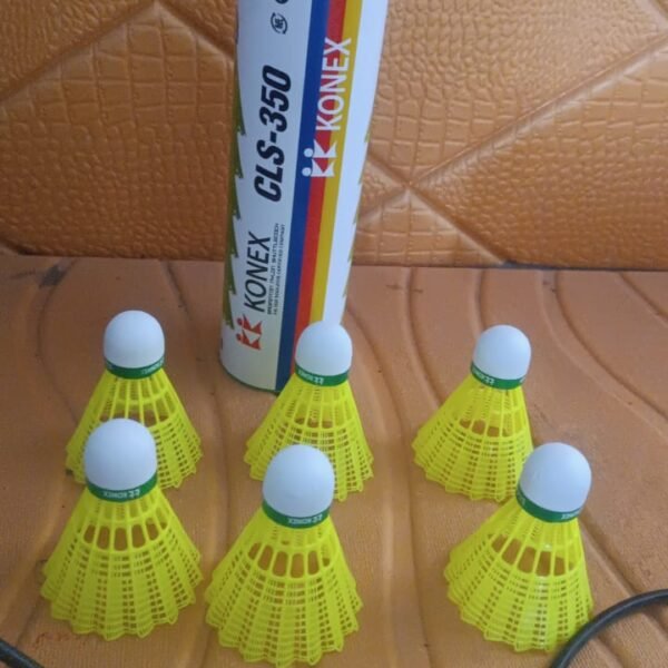 Konex Durable Plastic Shuttlecock (6 Pcs Set)