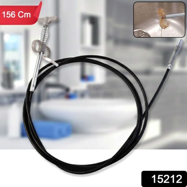 Flexible Spring Drain Cleaning Tool with Hand Grip (1 Pc / 156 Cm)