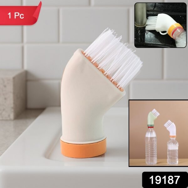 Multipurpose Bottle-Attachable Cleaning Brush for Kitchen and Bathroom (1 Pc)