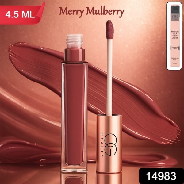 OG Beauty Merry Mulberry Moisture Lock Liquid Lipstick (4.5 ML / 1 Pc)
