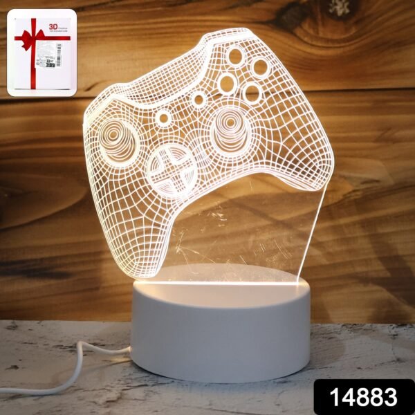 45714883-90Pc-DDmixlightno8-Av152Gm-Sv262Gm14883_3d_illusion_led_night_lamp_no8.jpg 3D Illusion LED Night Lamp with Gaming Controller Design