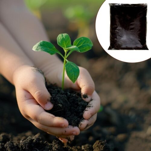 45_d241253f-17f9-42e3-badd-c39d028a6529.jpg Organic Vermicompost Black Soil for Plants Health Manure (1 KG Approx)