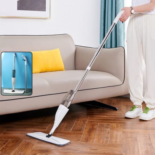 Floor Cleaning Spray Mop with Removable Washable Cleaning Pad