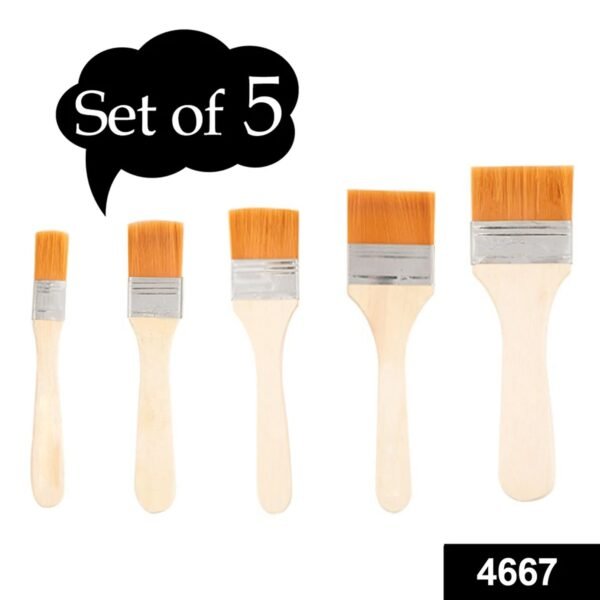 Artistic Flat Painting Brush - Set of 5