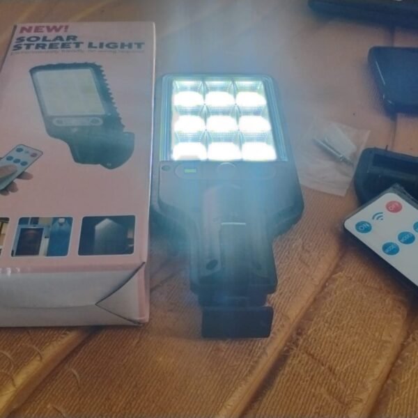High-Power Solar LED Street Light with Motion Sensor & Remote Control