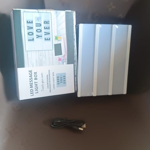 Black Mini A6 Magnetic Cinematic Light Box with 82 Characters and 10 Emojis (1 Set)