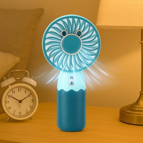 Mini Fan Rechargeable Table Fan Handheld Fan  For Home , Office , Car