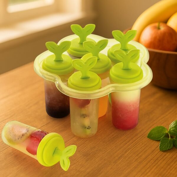6 Cavity Ice Candy Maker For Making Ice Candies And All Easily.