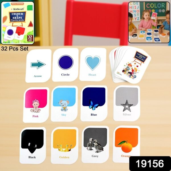 4919156-70Pc-Colourandshapeflashcard-Av-Sv.jpg Kidkraft Early Learner 32-Piece Color & Shape Flashcard Set