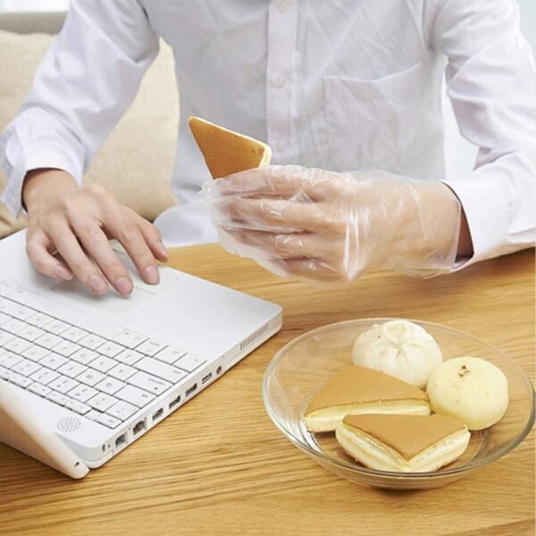 Eco-Friendly Kitchen Hand Gloves, Disposable hand gloves, Free size (100 Pc)