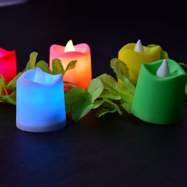 1PC Festival Decorative LED Tealight Candles – Battery Operated for Party & Diwali