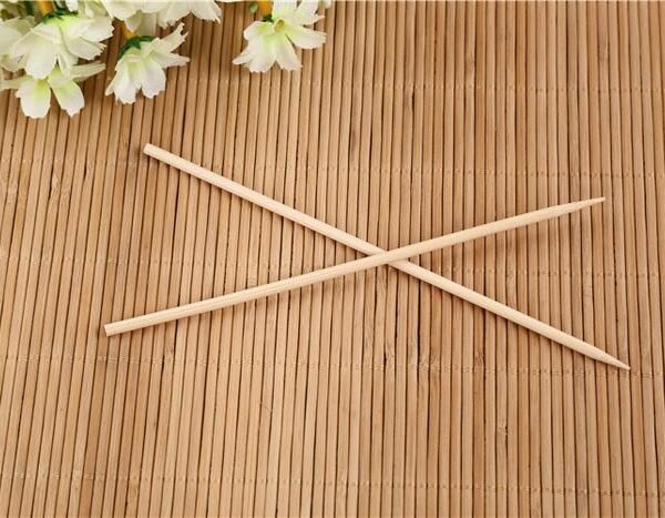 Camping Wooden Bamboo BBQ Skewers 20 cm  Sticks for Meat Party Pack