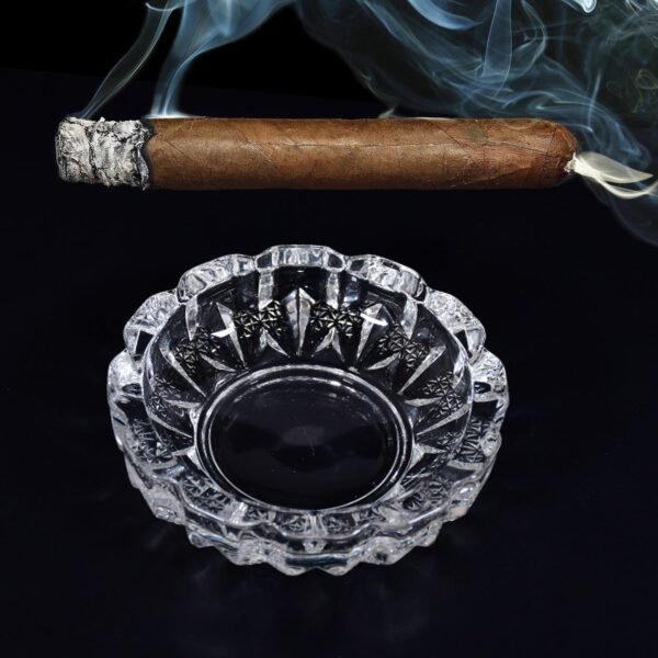 paricutin Glass Crystal Quality Cigar Cigarette Ashtray