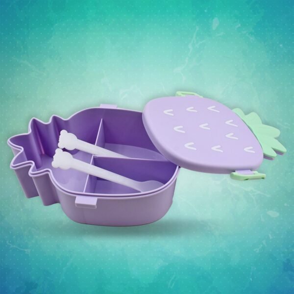 Pineapple Shaped Lunch Box with Compartments for Kids School Meals