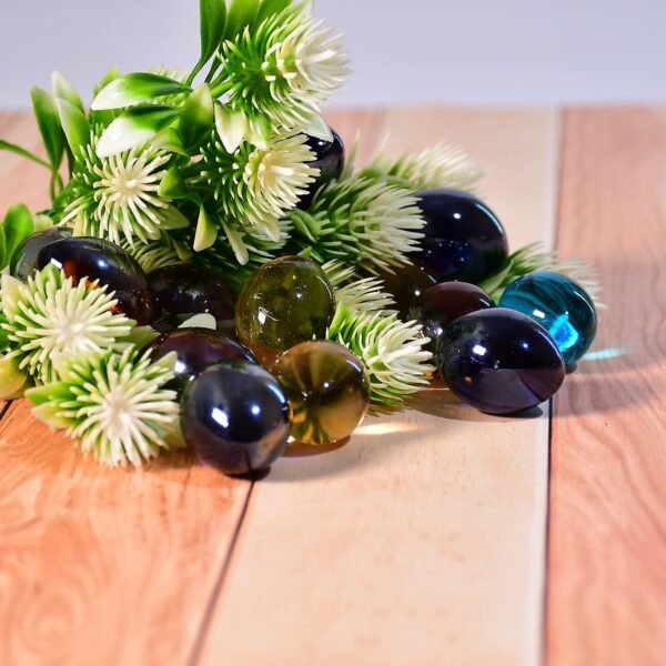4_3b9af7f3-26b5-4942-b311-06f293a62bee.jpg Glass Gem Stone, Flat Round Marbles Pebbles for Vase Fillers, Attractive pebbles for Aquarium Fish Tank.
