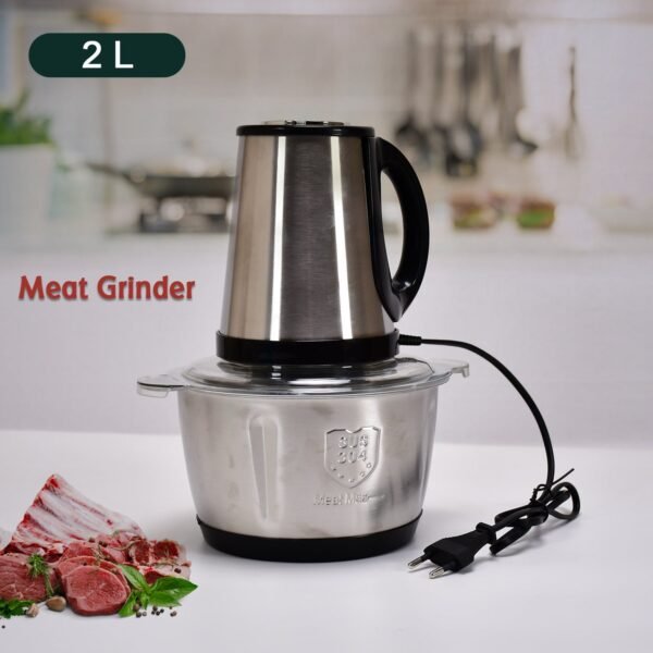4_400653bc-2cea-4625-8ec3-5a3cace2aacb.jpg STAINLESS STEEL ELECTRIC MEAT GRINDERS WITH BOWL (2L, 250WATTS)