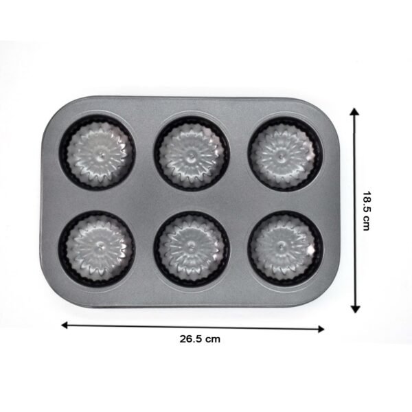 6 slot Non-Stick Muffins Cupcake Pancake Baking Molds