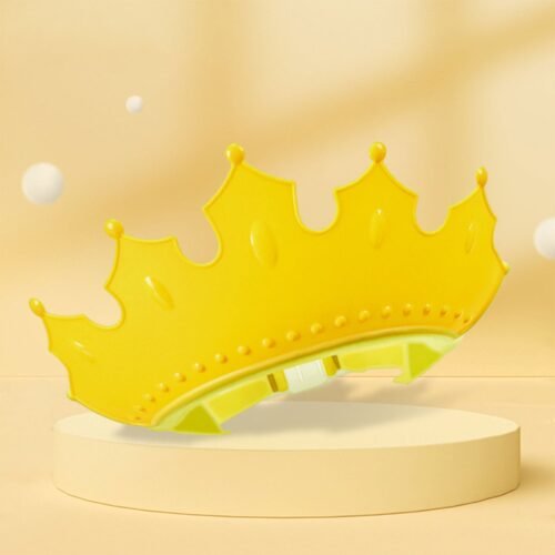 4_46e8f018-c307-4a6d-89bc-68ca81389f71.jpg Crown Baby Shower Cap Adjustable Crown Baby Child Protection