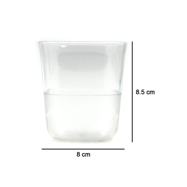 6pc Glasses With tray Plastic Glass Set