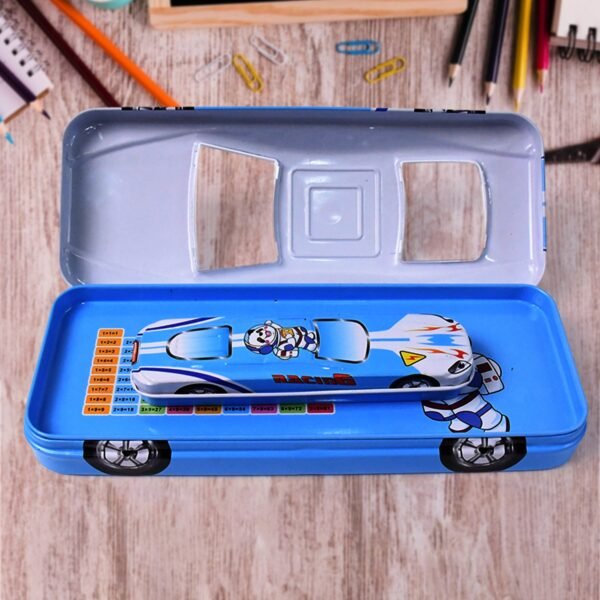 2 In1 Car Shape Metal Compass Box With Small Compass Box Inside