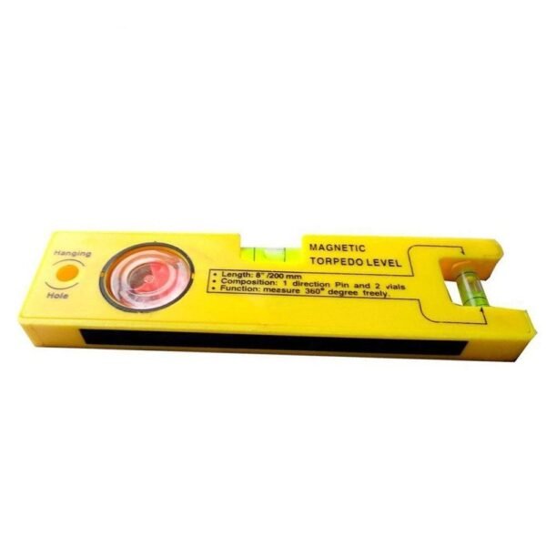 4_5cbbf81e-28ca-4cb8-996e-e7575dbbd858.jpg 8-inch Magnetic Torpedo Level with 1 Direction Pin, 2 Vials and 360 Degree View