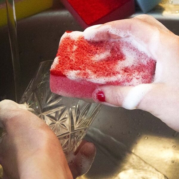 4_64a2ab36-9b6b-4c51-8ce4-bfa9faa591d0.jpg Multi-Purpose Multi Color Scratch Scrub Sponges (10 Pcs Set)