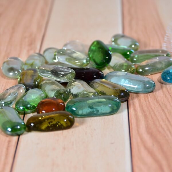 4_69bd7a7b-1ebb-4312-9e7c-f2df441c123d.jpg Glass Gem Stone, Flat Round Marbles Pebbles for Vase Fillers, Attractive pebbles for Aquarium Fish Tank.