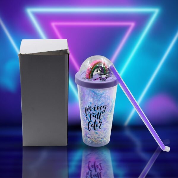 Sipper Bottle with Straw, LED Glow Light for Kids(Pack of 1)