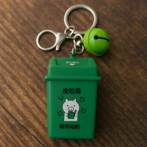 4_6e66b5aa-d904-4980-8c5c-990d3ef5004d.jpg Trash Can Keychain Recycle Can Keyring Novelty Keychain