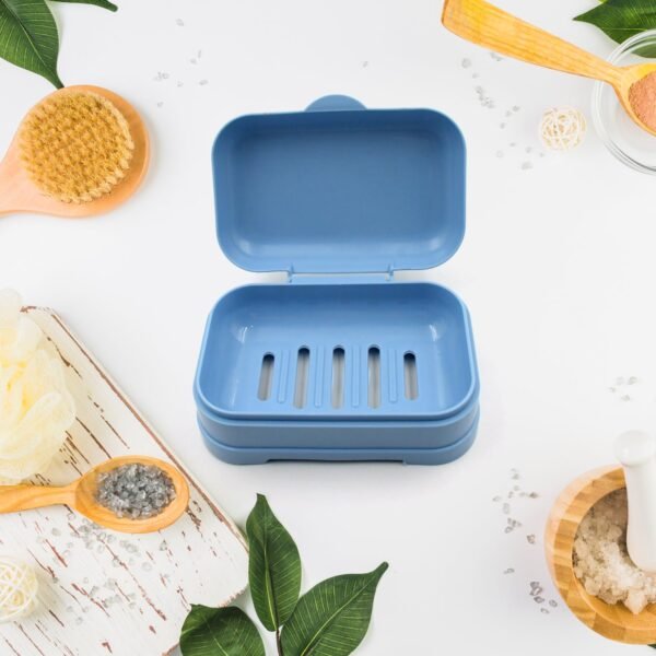 Soap Dish with Drain Soap Holder, Soap Saver Soap Tray  (1 Pc)