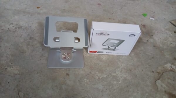 Aluminum Alloy 360° Rotating Adjustable Bracket – Adju Portable Foldable Tablet Stand