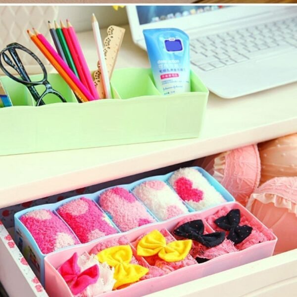 5 Compartments Socks / Handkerchief / Underwear Storage Box (pack of 2)