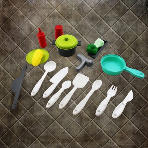 4_8db8fceb-30c2-4864-a632-ec8b9e0d3662.jpg Cooking Toy Plastic Kids Cooking School Play Set (26 Pc Set)