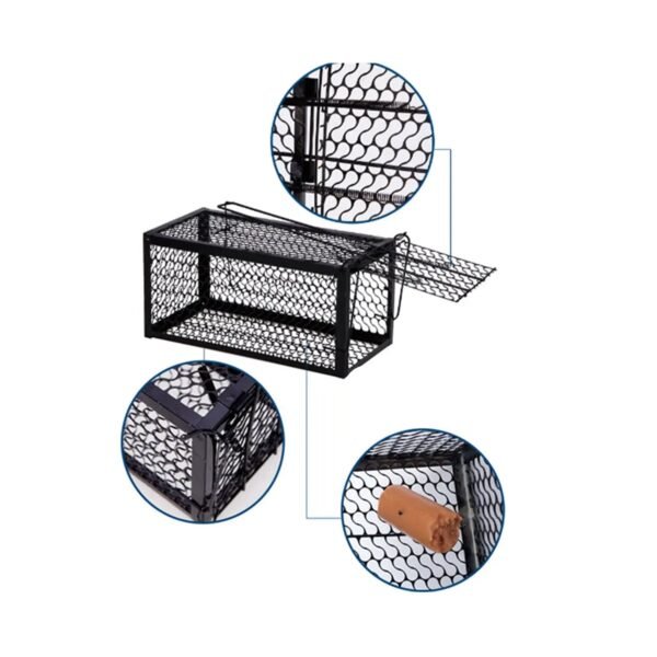Live Mouse Trap – Easy Catch & Release Cage Mice, Squirrels, Voles & Hamsters